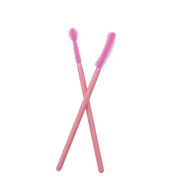 Pink Silicone  Eyelash Mascara 50Pcs/pack