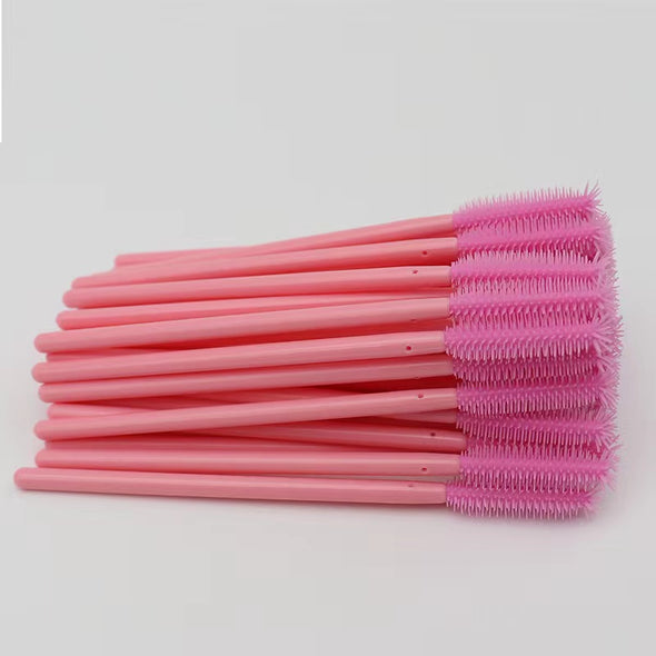 Pink Silicone  Eyelash Mascara 50Pcs/pack