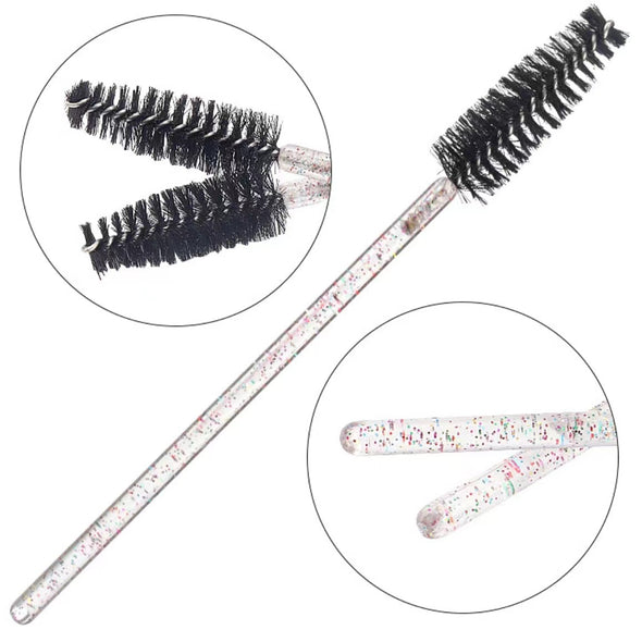 Transparent Colorful Glitter Brush