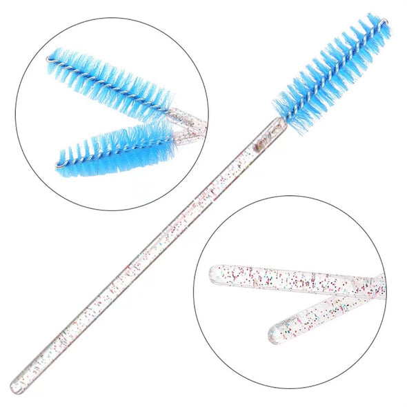 Transparent Colorful Glitter Brush