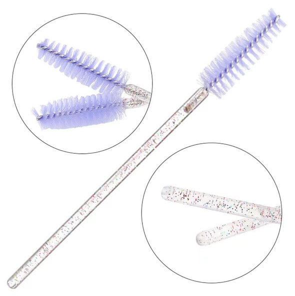 Transparent Colorful Glitter Brush