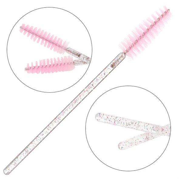 Transparent Colorful Glitter Brush