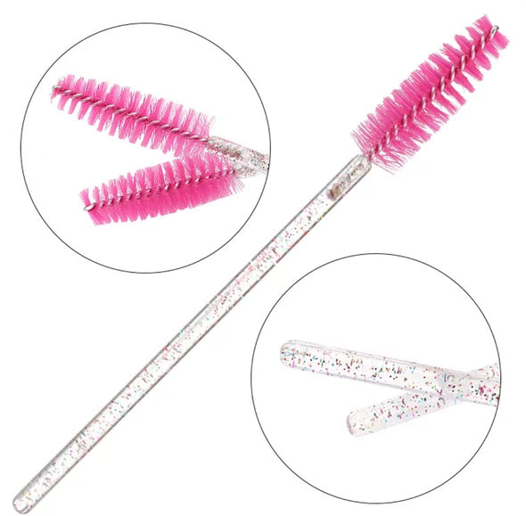 Transparent Colorful Glitter Brush