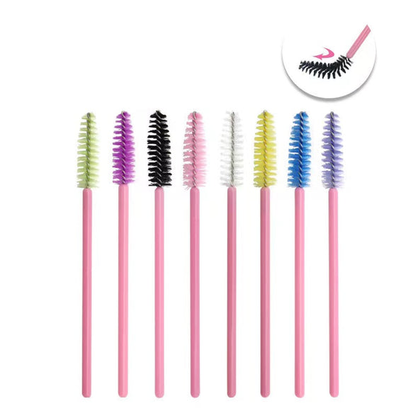 Pink Handle Plastic Lash Brush