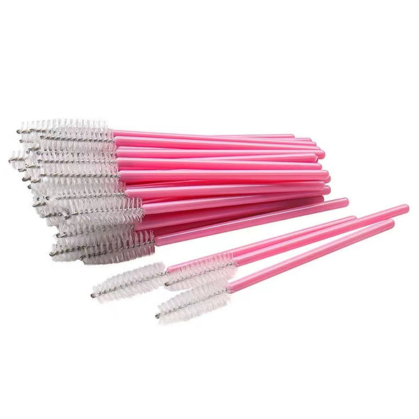 Pink Handle Plastic Lash Brush