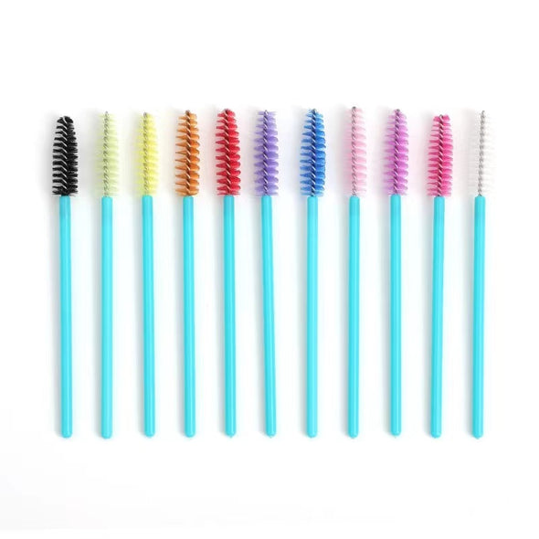 Bluish Green Handle Lash Brush 50Pcs/pack