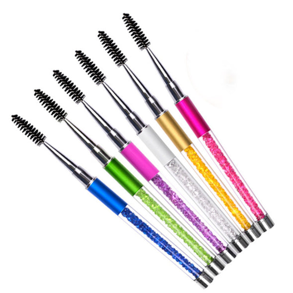 Rhinestone Diamond Tube Eyelash Spoolies Brush