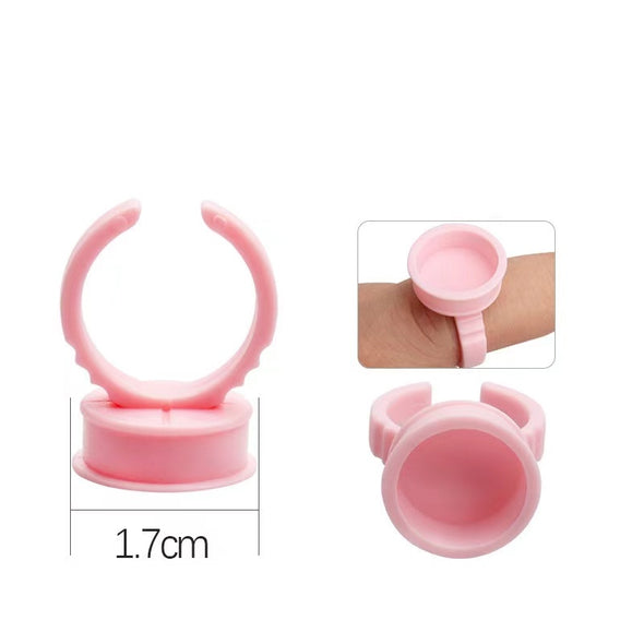 Pink Glue Ring (100pieces/pack)