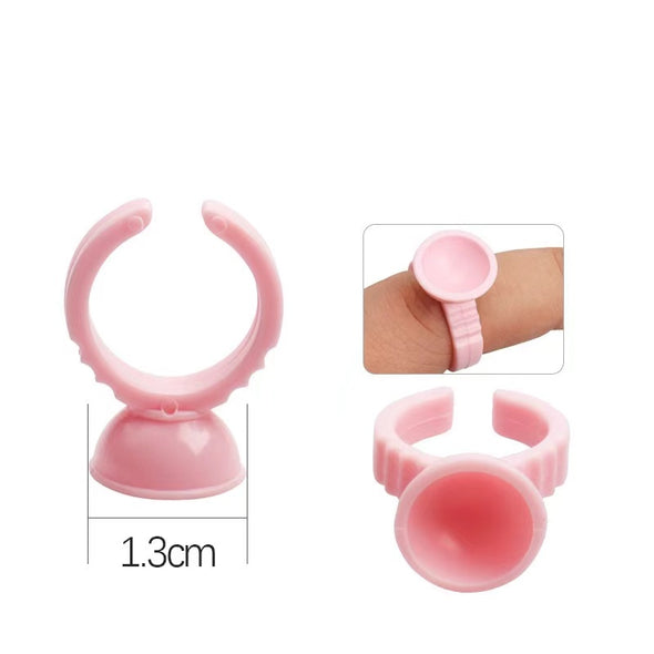 Pink Glue Ring (100pieces/pack)