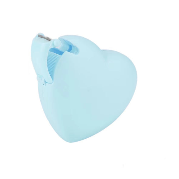 Heart Shaped Candy Color Creative Plastic Tape Cutter