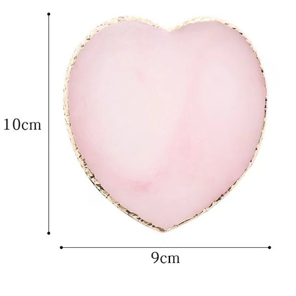 Heart Shaped Resin Stone False Eyelash Holder