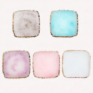 Square Resin Stone False Eyelash Holder