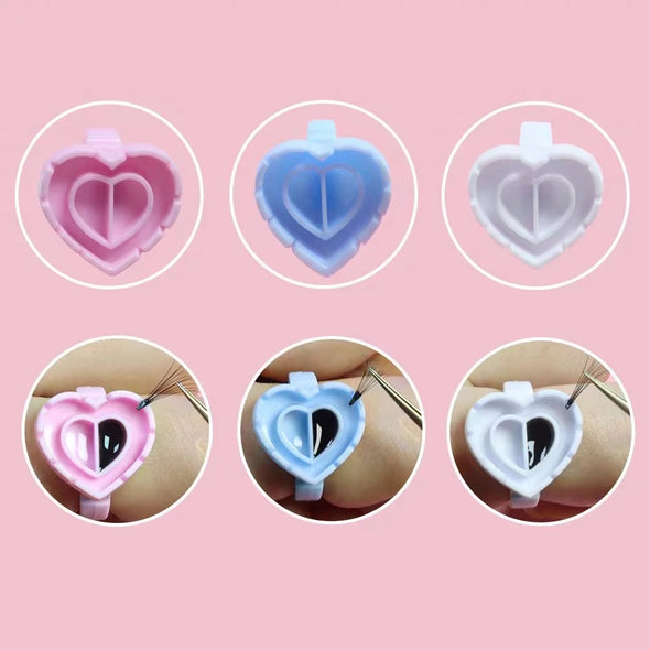 Heart Shaped Blooming Glue Cup(100pieces/pack)