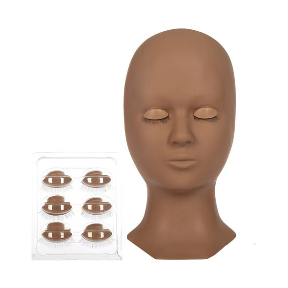 Training Mannequin With 6pcs Eyelids