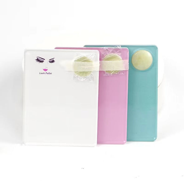 Lash Pallet&Glue Holder Pallet (include 1 jade stone)