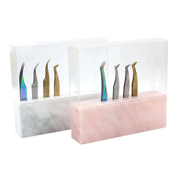 GALA 8 Slots Marbled Tweezers Holder